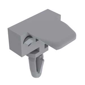 Richco Side Mount Support, Bayonet, Locking, .157" Mounting Hole Dia, .313" L, UL94 V-0, Nylon, Natural, 1000/PK