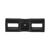Panduit Cable Tie Spacers, Weather Resistant Nylon, Black, Outdoor, H 0.5", L 2.12", W 0.62", 500/Pack