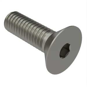 0-80 X 1/4" Long, 82 Degree Flat Head Socket Screw, Titanium, Hex Drive.