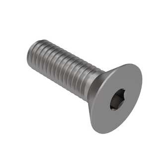 0-80 X 1/8" L, 82 Degree Flat Head Socket Screw. Stainless Steel, Hex Drive. Specification - ASME B18.3