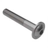 1/2" - 13 X 3" L Flanged Button Head Socket Cap Screw, Stainless Steel, Passivated, Hex