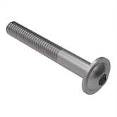 1/2" - 13 X 3" L Flanged Button Head Socket Cap Screw, Stainless Steel, Passivated, Hex