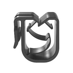 Panduit Edge Clip, .47" Bundle Capacity, Acetal, Black, 1000/Pack