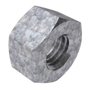 1" - 8 Heavy Hex Nut. 1-5/8" W X 63/64" H, Steel Grade 2H, Galvanized Hot Dip. Specification - ASME B18.2.2