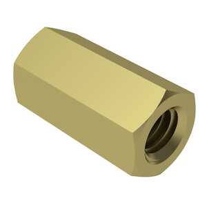 1/2" Hex Brass Female Standoff, 1/4" - 20, 3-1/4" L
