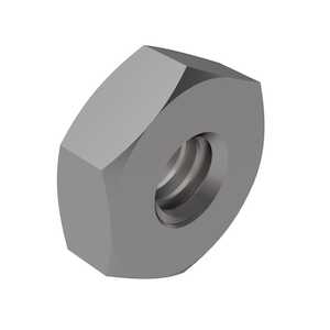 0-80 Hex Machine Screw Nut. Stainless Steel, Passivated.