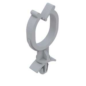 Heyco Standoff Wire Saddle, Arrowhead Mount, .71" L, .54 x .54" Bundle Capacity, Nylon, Natural