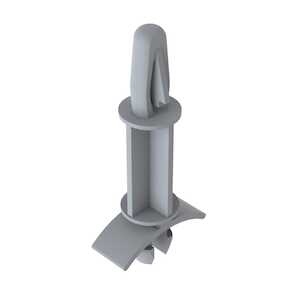 Heyco Bayonet/Two Prong PCB Support, 1" L, Nylon