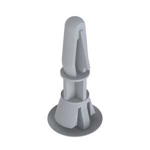 Heyco Bayonet/Teardrop PCB Support, Locking, .098" Mounting Hole Diam .25" L, Nylon