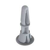 Heyco Bayonet/Teardrop PCB Support, Locking, .098" Mounting Hole Diam, .125" L, Nylon