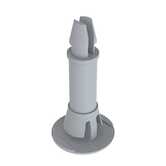 Heyco Two Prong/Reverse Button Lock PCB Support, .375" L, Nylon