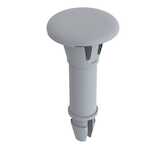 Heyco Two Prong/Reverse Button Lock PCB Support, .375" L, Nylon