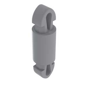 Heyco Teardrop/Teardrop PCB Support, .098" Mounting Hole Diam, .063" L, Nylon