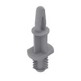 Heyco Bayonet/Fir Tree PCB Support, .157" Mounting Hole Diam, Top Locking, .625" L, Nylon