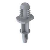 Heyco Bayonet/Fir Tree PCB Support, .157" Mounting Hole Diam, Top Locking, .625" L, Nylon