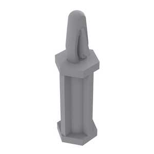 Heyco 6-32 Bayonet/Self-Tapping PCB Support, .25" L, Nylon