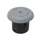 Heyco Liquid Tight Strain Relief Bushing for Round Cable .990 L, .094" Panel Thickness, Gray