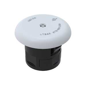 Heyco Liquid Tight Strain Relief Bushing for Round Cable .990 L, .094" Panel Thickness, White