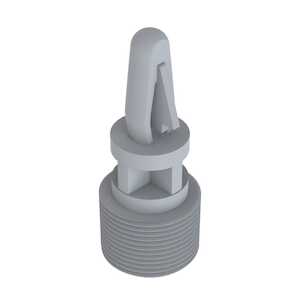 Heyco 6-32 Bayonet/Threaded PCB Support, Female Threaded, .157" Mounting Hole Diam, .375" L, Nylon