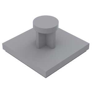 Heyco Flat Rest/Adhesive Mount PCB Support, 10 mm L, Nylon