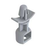 Heyco Arrowhead/Rivet Support, .187" Mounting Hole Diam, .625" L, Nylon