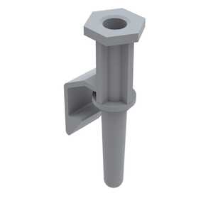 Heyco #6 Edge Lock/Self-Tapping PCB Support, .25" L, Nylon