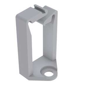 Heyco Screw Mount Wire Saddle, .61" L, .44 x .14" Bundle Capacity, Nylon, Natural