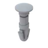 Heyco Snap Lock Pin, .098" Mounting Hole Dia, .32" L, Nylon, Natural