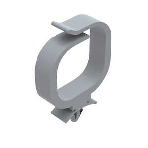 Heyco Optical Wire Saddle, Arrowhead Mount, 1.06" L, .83 x .75" Bundle Capacity, 94V-0 Flammability Rating, Nylon, Natural