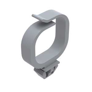 Heyco Optical Wire Saddle, Arrowhead Mount, 1.06" L, .83 x .75" Bundle Capacity, 94V-0 Flammability Rating, Nylon, Natural