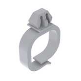 Heyco Optical Wire Saddle, Arrowhead Mount, 1.06" L, .83 x .75" Bundle Capacity, 94V-0 Flammability Rating, Nylon, Natural