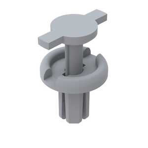 Heyco .188" Removable Rivet, .062" Panel Thickness, Nylon, Natural