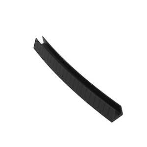 Heyco Continuous Grommet Roll, .026-.036" Panel Thickness, Nylon, Black, Serrated, 100' Roll