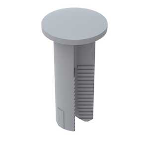 Heyco .281" Ratchet Rivet, .297" Panel Thickness, Nylon, Natural