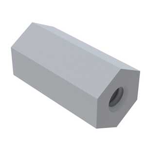 Heyco 1" Female Nylon Hex Standoff, 2-56, 1" L