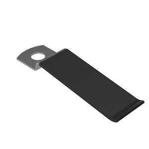 Heyco Spring Cable Clamp, 1.61" L, Stainless Steel, Vinyl Coating