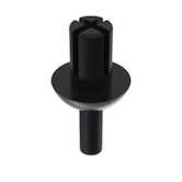 Heyco .161" Blunt Rivet, .2" L., Nylon, Black