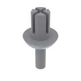 Heyco .122" Blunt Rivet, .22" L, Nylon, White