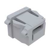 Heyco RDD Lockit Straight-Thru Strain Relief Bushing for Flat Cable, .550" L, Nylon, White