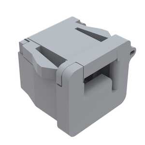 Heyco RDD Lockit Straight-Thru Strain Relief Bushing for Flat Cable, .550" L, Nylon, White