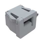 Heyco RDD Lockit Straight-Thru Strain Relief Bushing for Flat Cable, .550" L, Nylon, White