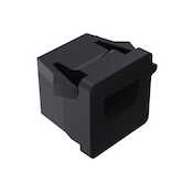 Heyco RDD Lockit Straight-Thru Strain Relief Bushing for Round .290-.360" Cable, .720" L, Nylon, Black