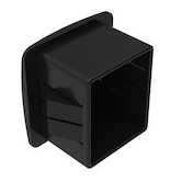 Heyco Rectangular Blanking Plug, .04" Thickness, .33" H, Nylon, Black