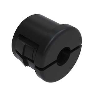 Heyco .375" Snub Bushing, .46" Diameter, Black