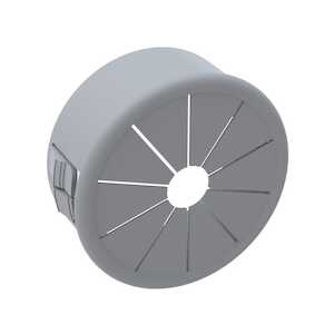 Heyco .5" Flexible Shutter Bushing, .6" Head Diameter, White