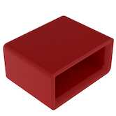 Heyco USB Connector Plug, .48" L, .18" W, Vinyl, Red