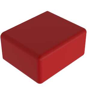 Heyco USB Connector Plug, .48" L, .18" W, Vinyl, Red