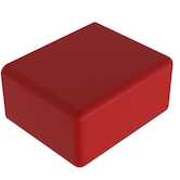 Heyco USB Connector Plug, .48" L, .18" W, Vinyl, Red