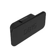 Heyco D-Subminiature Hole Plug, 2.32" L, .45" W, Nylon, Matte, Black