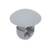 Heyco Push Button Cable Tie Mount, .15 x .42", Nylon, Natural